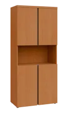 MHN 5 - 84DN kancelářská skříň, 4-dveřová/nika, 1820x800x400, buk royal